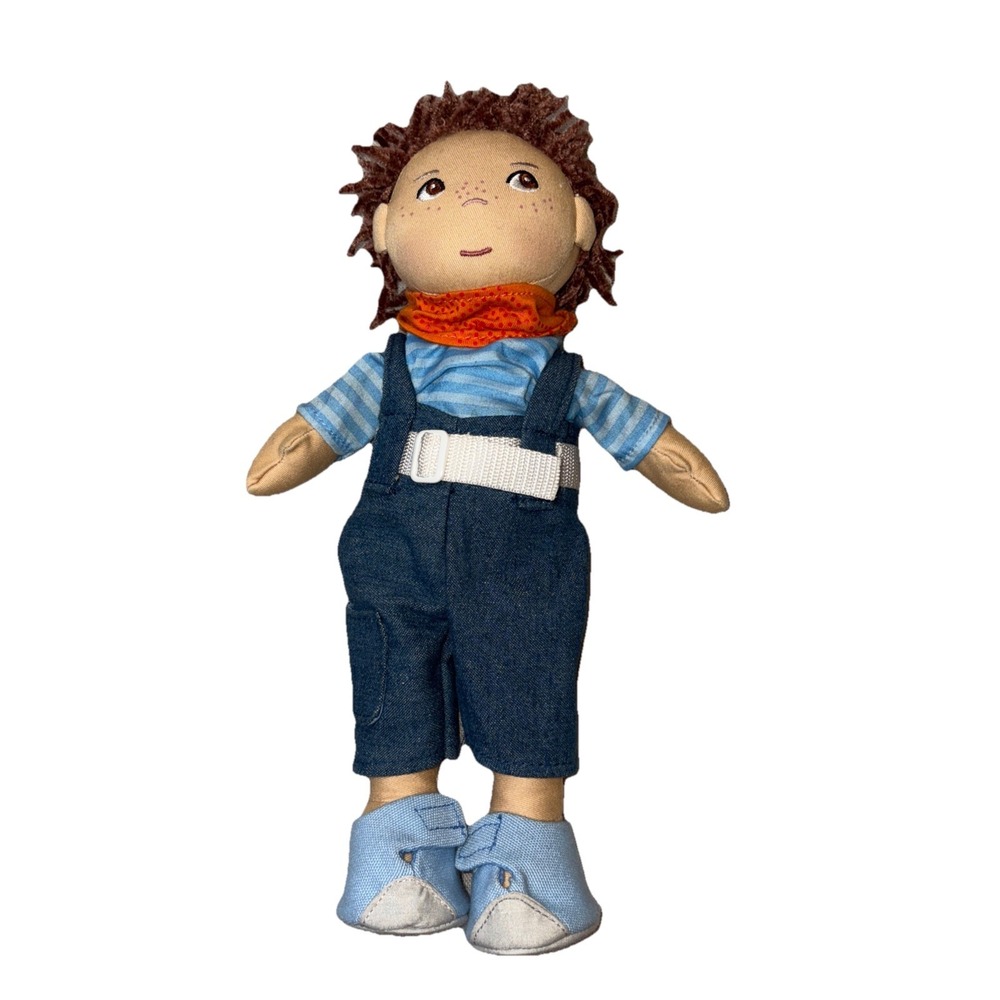 12" HABA Graham BOY Brown HAIR STUFFED ANIMAL PLUSH‎ TOY DOLL